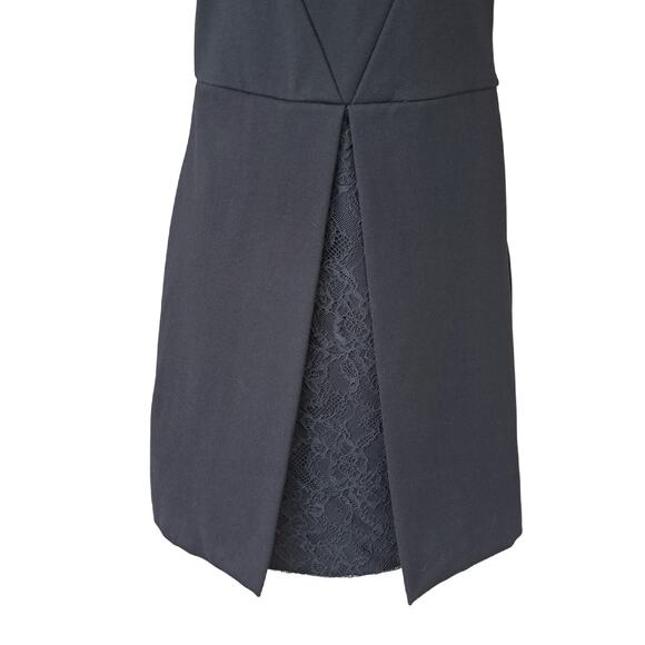 Tufi Duek Little Black Mini Dress Lace Back Sleeveless XS Cocktail Party - Picture 7 of 10